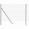 Recinzione Vidaxl con palo verde 1,6 x 10 m in acciaio e PVC