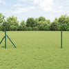 Valla vidaxxl con poste verde 0,4 x 10 m acero y PVC