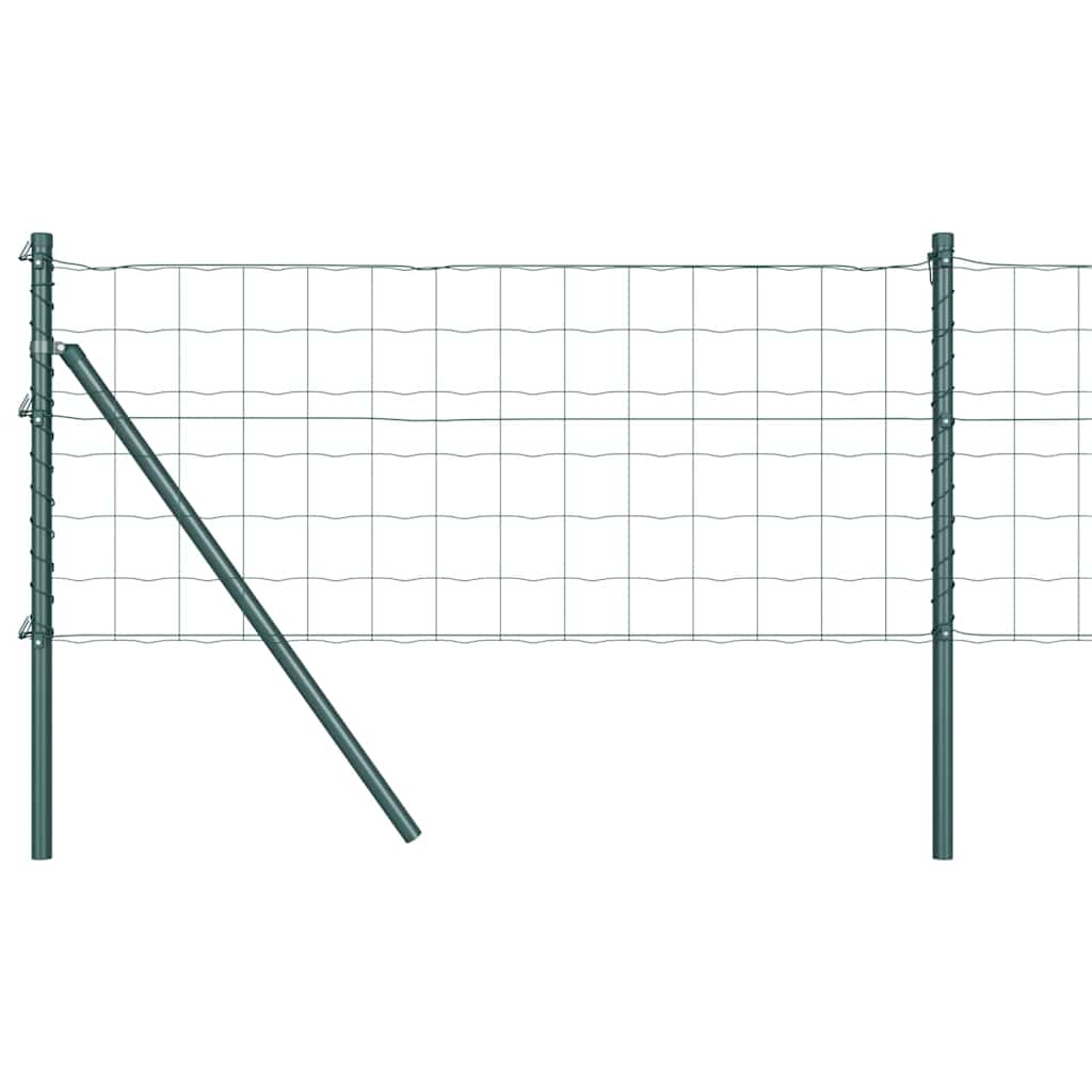 Valla vidaxxl con poste verde 0,8 x 10 m acero