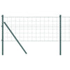 Recinzione Vidaxxl con palo verde 0,4 x 25 m in acciaio e PVC