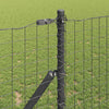 Recinzione Vidaxl con palo grigio 1 x 10 m in acciaio e PVC