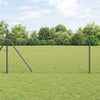 Recinzione Vidaxl con palo grigio 1 x 10 m in acciaio e PVC