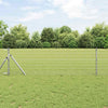 Recinzione Vidaxl con palo argento 0,8 x 10 m in acciaio e PVC