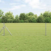 Valla vidaxl con poste plata 0,4 x 10 m acero y PVC