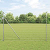 Valla vidaxl con poste plata 1,5 x 10 m acero y PVC