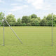 Valla vidaxl con poste plata 1,6 x 10 m acero y PVC