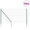 Recinzione Vidaxxl con palo verde 1,2 x 10 m in acciaio e PVC