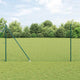 Valla vidaxl con poste verde 1,5 x 10 m acero y PVC