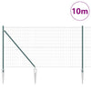 Recinzione Vidaxxl con palo verde 1 x 10 m in acciaio e PVC