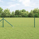 Valla vidaxl con poste verde 0,8 x 10 m acero y PVC