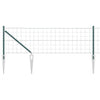 Valla vidaxxl con poste verde 0,4 x 10 m acero y PVC