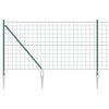 Recinzione Vidaxxl con palo verde 1,2 x 10 m in acciaio