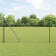 Valla vidaxl con poste gris 1,6 x 10 m acero y PVC
