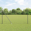 Valla vidaxl con poste gris 1,6 x 10 m acero y PVC
