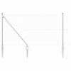 Vidaxl hek met paal zilver 1 x 10 m staal
