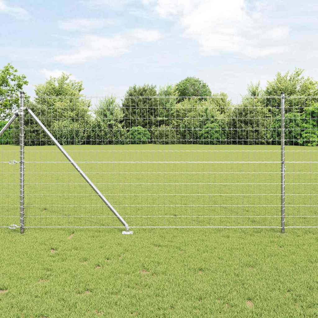 Recinzione Vidaxxl con palo argento 1,2 x 10 m in acciaio
