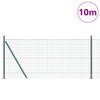 Vidaxl hek met paal groen 0,8 x 10 m staal en pvc