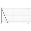 Vidaxl hecke met palen groen 1.2 x 10 m staal