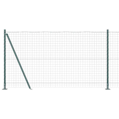 Recinzione Vidaxl con pali verdi 1,2 x 10 m in acciaio