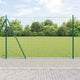 Valla vidaxxl con poste verde 1,4 x 10 m acero y PVC