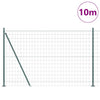 Valla vidaxl con poste verde 1,6 x 10 m acero y PVC