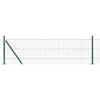 Recinzione Vidaxxl con palo verde 0,4 x 25 m in acciaio e PVC
