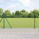Valla vidaxxl con poste verde 0,8 x 25 m acero y PVC