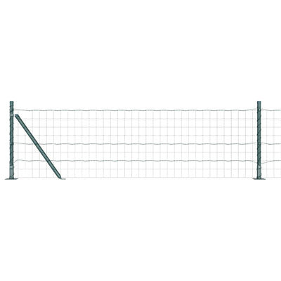 Valla vidaxxl con poste verde 0,4 x 10 m acero y PVC