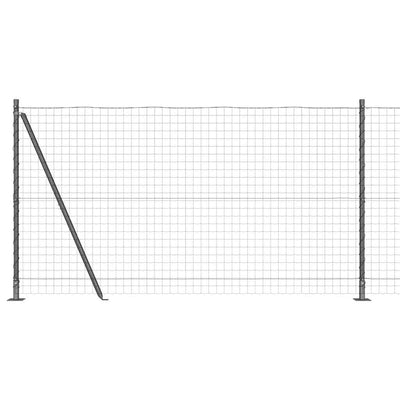 Recinzione Vidaxl con palo grigio 1,2 x 10 m in acciaio e PVC