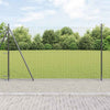 Valla vidaxl con poste gris 1,5 x 10 m acero y PVC