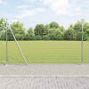 Vidaxl hek met paal zilver 1,4 x 10 m staal