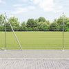 Vidaxl hek met paal zilver 1,4 x 10 m staal