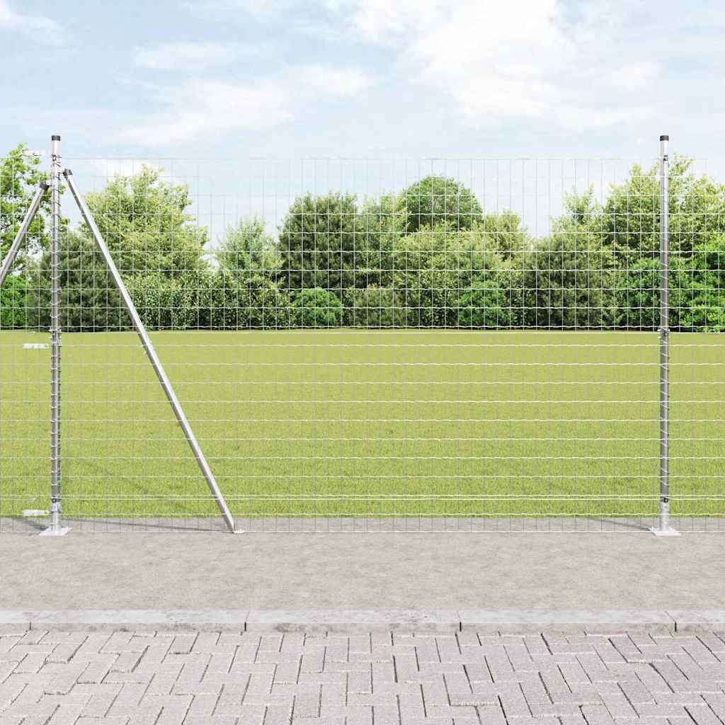 Recinzione Vidaxxl con palo argento 1,6 x 10 m in acciaio