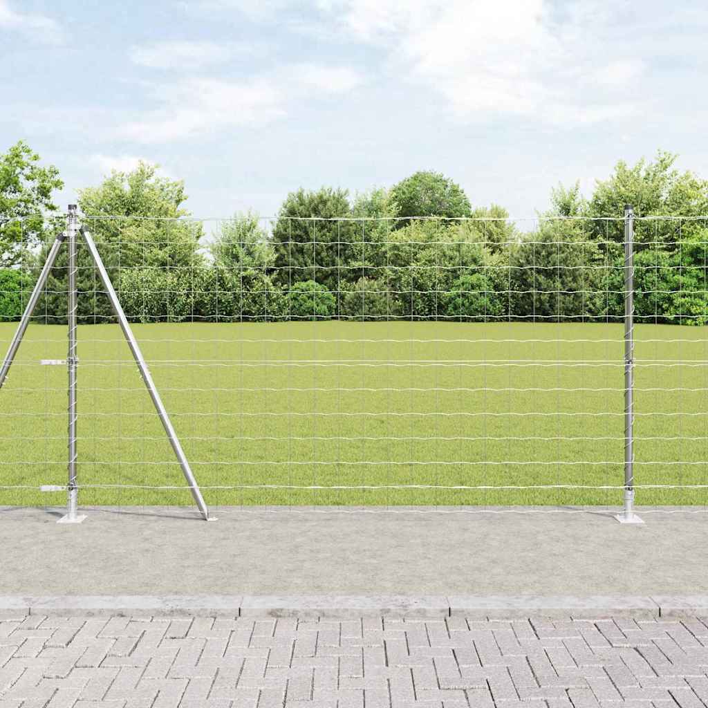 Recinzione Vidaxxl con palo argento 1,2 x 10 m in acciaio