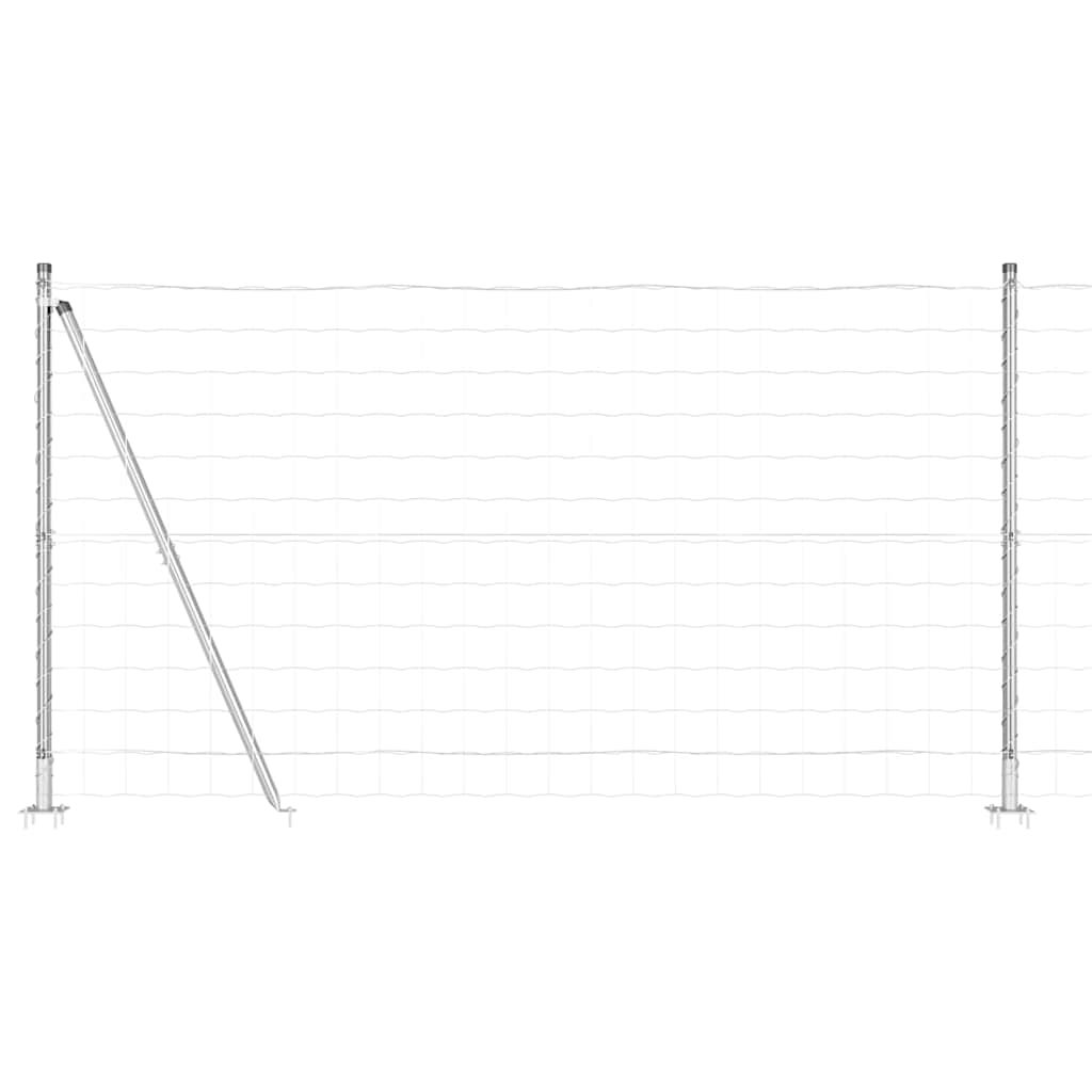 Recinzione Vidaxxl con palo argento 1,2 x 10 m in acciaio
