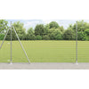 Vidaxl hek met paal zilver 1,4 x 10 m staal