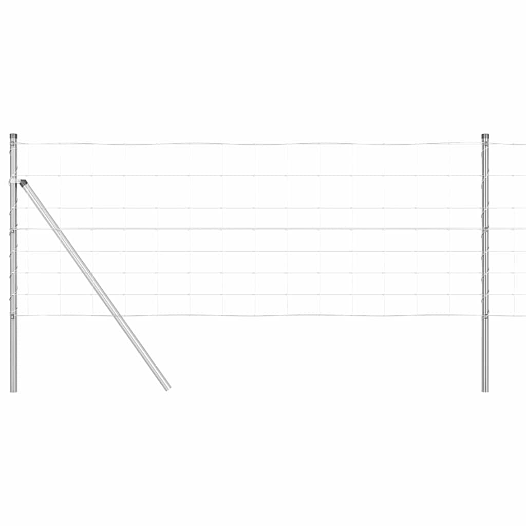 Poste para valla vidaxl acero galvanizado 25 x 0,8 m