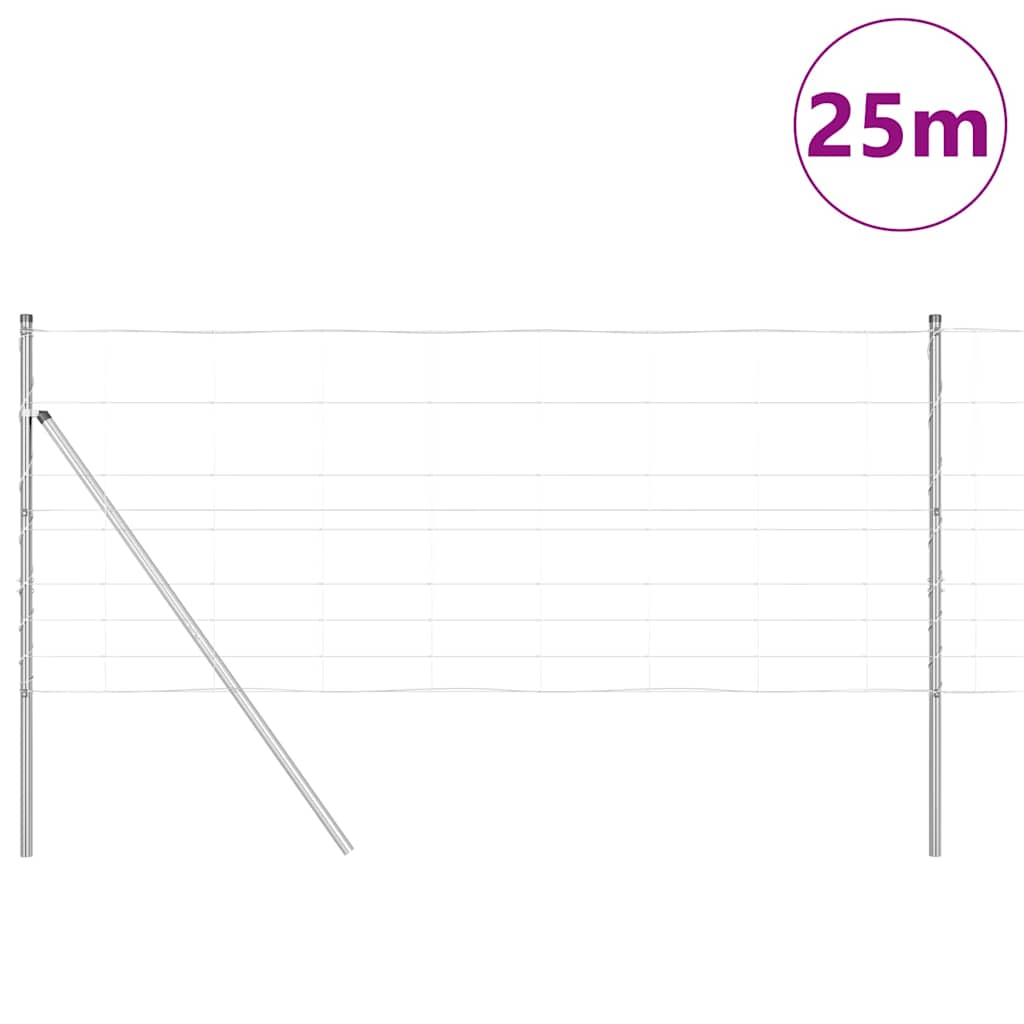 Poste para valla vidaxl acero galvanizado 25 x 1 m