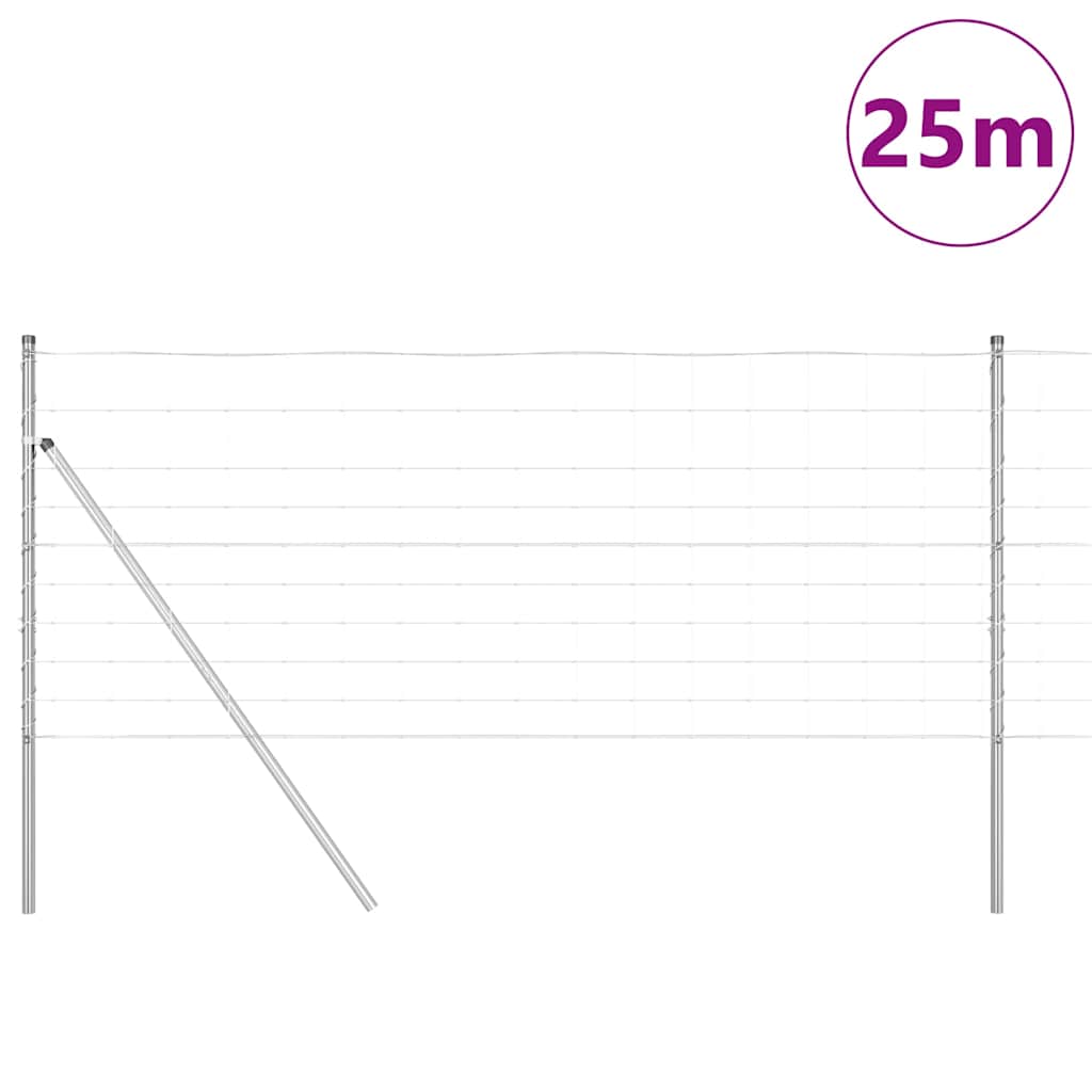 Poste para valla vidaxl acero galvanizado 25 x 1 m