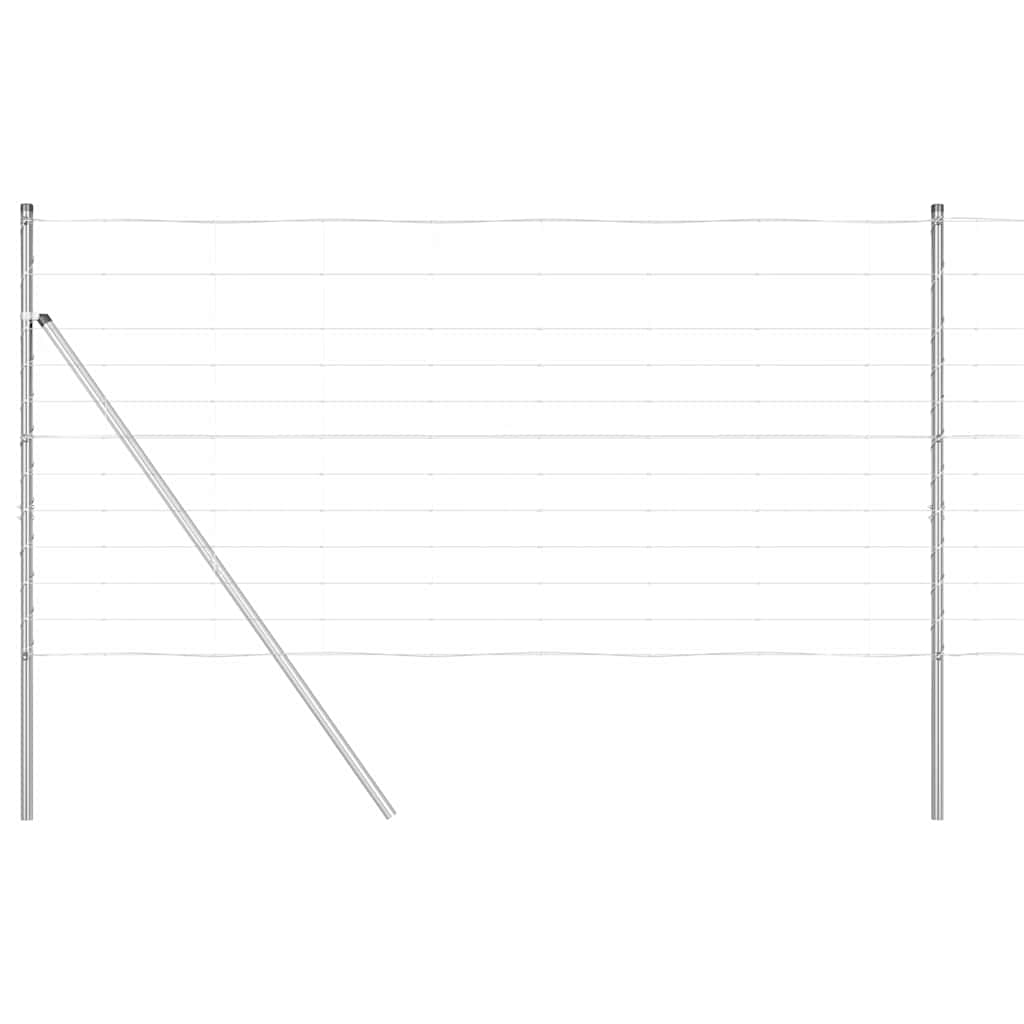 Poste para valla vidaxl acero galvanizado 25 x 1,2 m