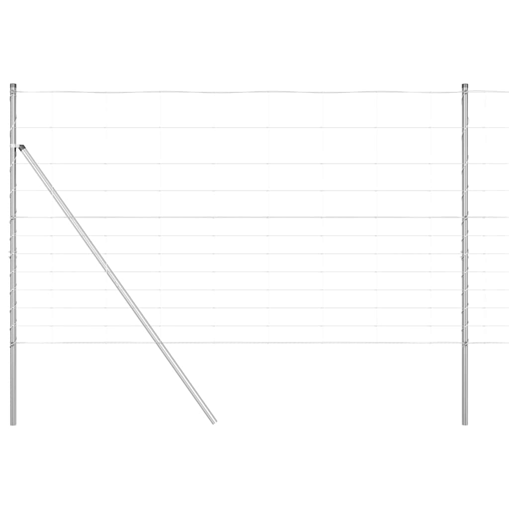 Paletto per recinzione Vidaxl in acciaio zincato 25 x 1,4 m