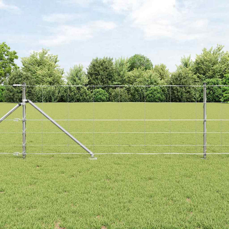 Vidaxl afrasteringspaal gegalvaniseerd 25 x 0,8 m staal