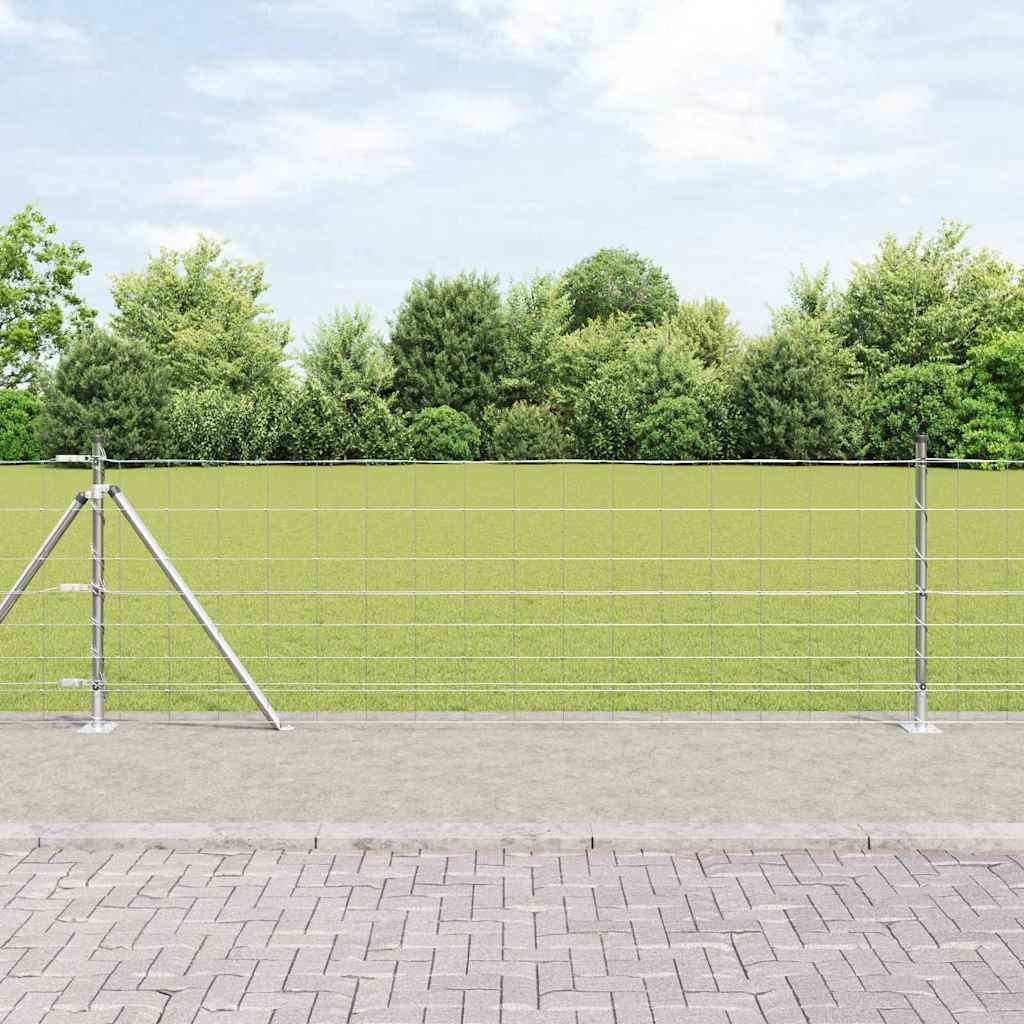 Palo per recinzione Vidaxl zincato 25 x 0,8 m in acciaio