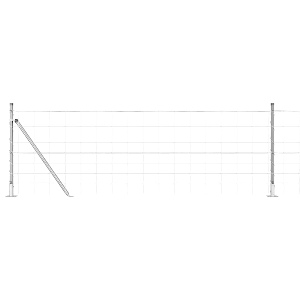 Poste para valla vidaxl acero galvanizado 25 x 0,8 m