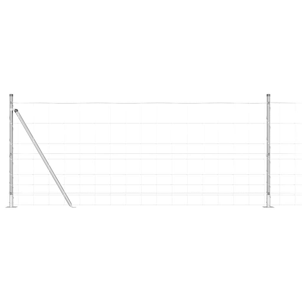 Poste para valla vidaxl acero galvanizado 25 x 1 m