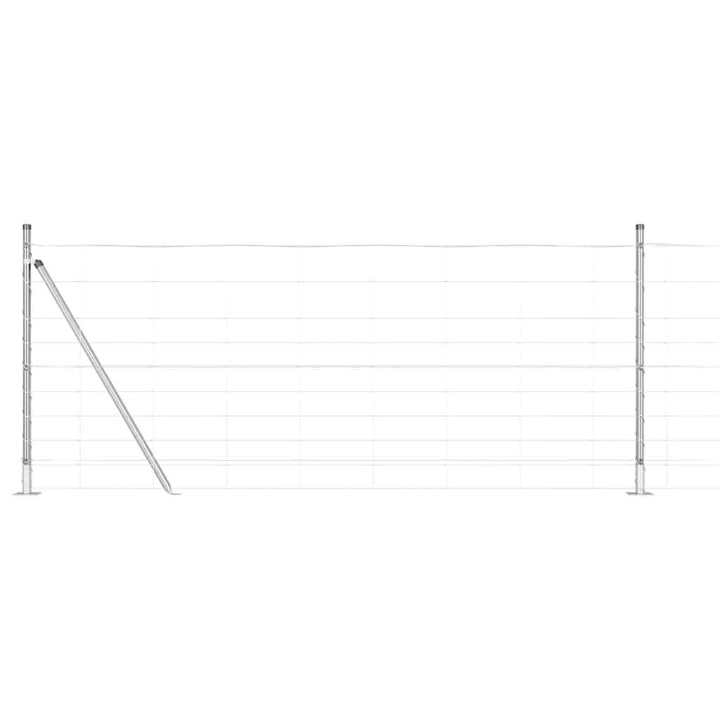 Poste para valla vidaxl acero galvanizado 25 x 1 m