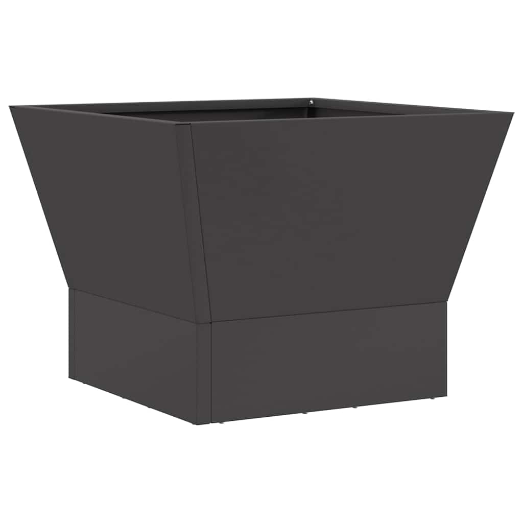 Braciere Vidaxl nero 40 x 40 x 35 cm in acciaio