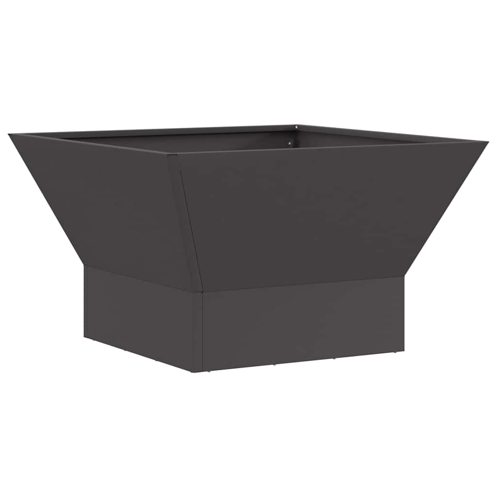 Braciere Vidaxl nero 60 x 60 x 35 cm in acciaio