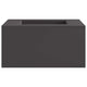 Braciere Vidaxl nero 60 x 60 x 30 cm in acciaio