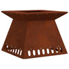 Vidaxl vuurkorf bruin 48 x 48 x 40 cm cortenstaal